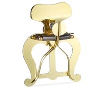 NULYLU Trombone Lyre Clip on Music Holder Made of Sturdy Alloy with Secure Grip for Marching Band and Brass Instruments, Classic Golden Finish and Sturdy Design for Sheet Music