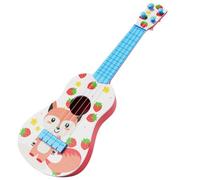 NULYLU Ukulele for Beginners Small Fox Design Realistic Simulation Musical Instrument for Boys Learning Hand-eye Coordination Development