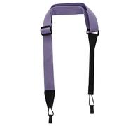 NULYLU Ukulele Strap No-drill Soft Fabric Musical Instrument Strap Lightweight Adjustable for Tenor and Bass Ukulele in Light Purple Comfortable for Adult Players