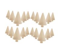 NULYLU Unfinished Wooden Christmas Trees Hardwood Material, Ready for Trimming Easy to Use 20pcs for Crafts for Painting and Art Projects, for School and Community Decorations
