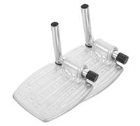 NULYLU Universal Wheelchair Footrest Replacement Pair, Iron Foot Pedals with Leg Tubes, Stable Elevating Wheelchair Pedal Accessories for Mobility Aid and Daily Use