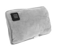 NULYLU USB Portable Electric Hand Warmer Plush Heating Bag Hot Pouch for Adults Children Grey Cold Therapy Injury Relief Full Body Pad