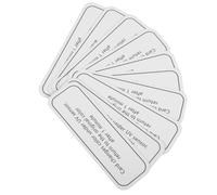 NULYLU UV Intensity Testing Cards Pvc Material 10pcs for Accurate Measurement and Testing The Effectiveness of UV Protection Skin Care Products for Outdoor Use