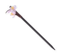 NULYLU Vintage Flower Shaped Hairpin Dark Red Retro Chic Hair Stick for Women Chinese Style Hair Clasp for Festivals Photography Ceremonies Unique Ancient Party Accessory