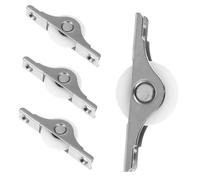 NULYLU Wardrobe Door Pulley 4pcs Cabinet Door Wheel Rollers Smooth Rolling for Home Furniture