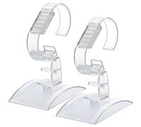NULYLU Watch Display Stand with Stable Watch Holder 2 Pcs Acrylic for Safe Mounting, Practical and Nice-looking Jewelry Showcase Props Suitable for Women and Men