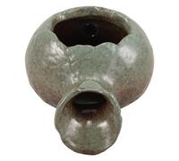 NULYLU Waterfall Ceramic Jar Decorative Fountain Decor Circulating Fountain Decor Sturdy Ceramic Material with Water Flow Feature for Outdoor Use Next to The Swimming Pool