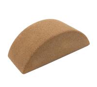 NULYLU Wear-resistant Cork Yoga Training Block for Core Muscle Balance Non-slip Semi-cylindrical Brick for Flexibility Stretching and Support in Yoga Exercises