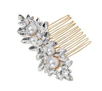 NULYLU Wedding Rhinestone Hair Comb for Brides Delicate Hair Accessories for Prom and Dance Elegant Bridal Side Comb Fine Detailing