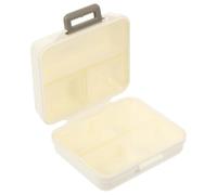 NULYLU Weekly Pill Organizer Box with 7 Compartments Portable Medicine Holder Dispenser for Daily Pills Mini Plastic Case for Outdoor and Travel Use