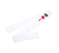 NULYLU White Cotton Japanese Style Headband Breathable Karate Sports Head Strap Chef Accessory Suitable for Different Sizes of Head Shapes for Cooking and Doing Sports