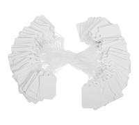 NULYLU White Paper Price Tags Writable 200pcs with String Attached for Easy Attachment Jewelry Tags for Retail Stores and Supermarkets for Selling and Display