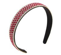 NULYLU Womens Rhinestone Headband Aesthetic Hair Accessories for Wide Non Slip Hair Band for Daily Wear Exercise and Facial Care present Option