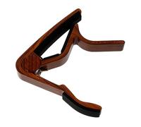 NULYLU Wood Grain Capo for Guitar and Ukulele Clip Tuner for Folk and Classical Guitar Playing