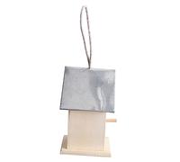 NULYLU Wooden Bird House Feeder Durable Hanging Nest for Backyard Outdoor Use Provides Shelter for Hummingbirds and Garden Birds Weather-resistant Design