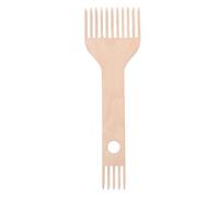 NULYLU Wooden Craft Loom Comb with Dual-head Design Featuring Wide and Narrow Teeth, Sturdy Weaving Tool to Increase Weaving Speed for Knitting Tapestries and Sweaters