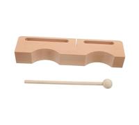 NULYLU Wooden Musical Rhythm Block Mallet Hardwood Percussion Instrument for Adults Dual Bass Tones for Dynamic Sound and Music Education
