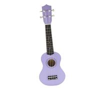 NULYLU Wooden Ukulele Toy for Boy Girl Funny Solid Wood Musical Instrument Educational Guitar Toy Deep Purple for Ages and up Develops Music Cognition and Creativity