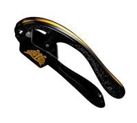 NULYLU Zinc Alloy Garlic Press Tool for Garlic Crushing and Ginger Mincing with Uniform Hole Position Practical Kitchen Gadget for Home Use Sturdy and Easy to Clean