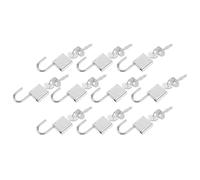NULYLU Zinc Alloy Square Padlocks Small Silver Locks with Key 10 Pcs Providing Secure Protection for Storage Drawers and-the-go Security Needs for Diaries and Hardware
