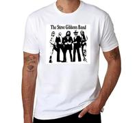 NUmaiTUA Steve Gibbons Band T-Shirt T-Shirt Funny t Shirts Hippie Clothes Summer Tops T-Shirts for Men Cotton White L