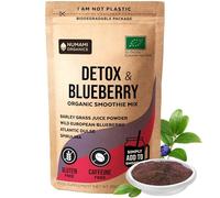 Numami Organic Detox Blueberry Smoothie Mix with Healthy Spirulina, Atlantic Dulse and Barley Grass Juice Powder, Premium Quality Superfood, 170g and 20 Servings