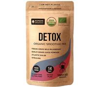 Numami Organic Detox Blueberry Smoothie Mix with Healthy Spirulina, Atlantic Dulse and Barley Grass Juice Powder, Premium Quality Superfood