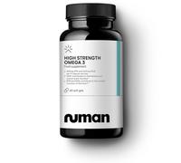 Numan High Strength Omega 3 Fish Oil Capsules - 1000mg Omega-3 with EPA and DHA - Supports Normal Heart and Brain Function - Premium Oil Softgels Gym Supplements