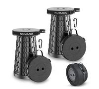 NUMANU 2Pack 2025 Upgraded Collapsible Stool Dual Carry Bag Clips Max 280
