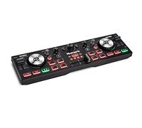 Numark DJ2GO2 Touch Compact DJ Controller | Portable, 2-Deck, DJ Mixer, Touch-Capacitive Wheels, Integrated Audio Interface, and Serato Lite, Gen 3