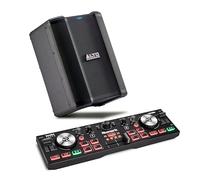 Numark DJ2GO2 Touch DJ Controller and ALTO BUSKER Powered PA Speaker for Live Music, DJ sets, Events, Music production