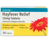 Numark Hay Fever Relief Cetirizine 10mg 30 Tablets