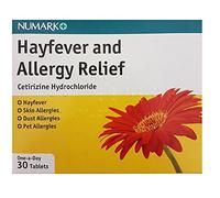 Numark Hayfever and Allery Relief Cetirizine Hydrochloride 10mg 30 Tablets