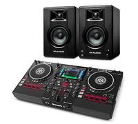 Numark Mixstream Pro+ DJ Controller and M-AUDIO BX3 Pair Studio Monitors for Studio Recording, Music Production, Podcasting, Streaming