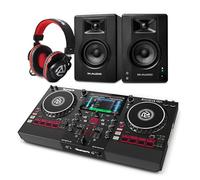 Numark Mixstream Pro+ DJ Controller and M-AUDIO BX4 Pair Bluetooth Studio Monitors and Headphones for Live Music, DJ sets, Events, and Music Production