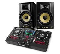 Numark Mixstream Pro+ DJ Controller and M-AUDIO Forty Eighty Pair Studio Monitors for Studio Recording, Music Production, Podcasting, Streaming