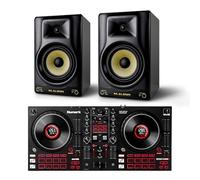 Numark Mixtrack Platinum FX DJ Controller and M-AUDIO Forty Eighty Pair Studio Monitors for Studio Recording, Music Production, Podcasting, Streaming
