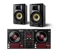 Numark Mixtrack Platinum FX DJ Controller and M-AUDIO Forty Sixty Pair Studio Monitors for Studio Recording, Music Production, Podcasting, Streaming