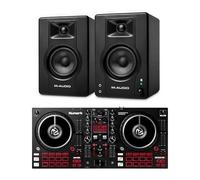 Numark Mixtrack Pro FX DJ Controller and M-AUDIO BX4 Pair Bluetooth Studio Monitors for Studio Recording, Music Production, Podcasting, Streaming