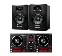 Numark Mixtrack Pro FX DJ Controller and M-AUDIO BX4 Pair Studio Monitors for Studio Recording, Music Production, Podcasting, Streaming