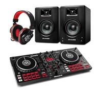 Numark Mixtrack Pro FX DJ Controller and M-AUDIO BX4 Pair Studio Monitors with Headphones for Studio Recording, Music Production, Podcasting, Streaming