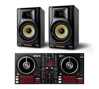 Numark Mixtrack Pro FX DJ Controller and M-AUDIO Forty Eighty Pair Studio Monitors for Studio Recording, Music Production, Podcasting, Streaming