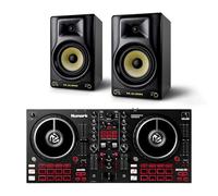 Numark Mixtrack Pro FX DJ Controller and M-AUDIO Forty Sixty Pair Studio Monitors for Studio Recording, Music Production, Podcasting, Streaming
