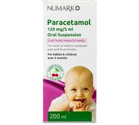 Numark Paracetamol Suspension Cherry 120mg/5ml 200ml