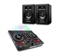 Numark Party Mix Live DJ Controller and M-AUDIO BX3 Pair Studio Monitors for Studio Recording, Music Production, Podcasting, Streaming