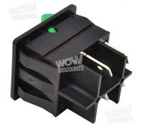 Numatic 220582 Green Rocker Switch, Plastic