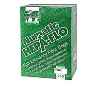 NVM3BH Vacuum Cleaner Bags 604017 HEPA FLO High Quality Bags ECO-FLO 10 PACK