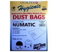 Numatic Microfibre Dust Bags (Pack Of 10) Multicoloured (One Size)