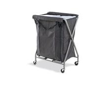 Numatic Twin Housekeeping Laundry Trolley On Wheels Commercial Dirty Linen Basket Folding Frame - Avern (200L)