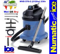 Numatic WVD570-2 Wet/Dry Twin Motor Vacuum Cleaner Hoover Car Van Valet Valeting